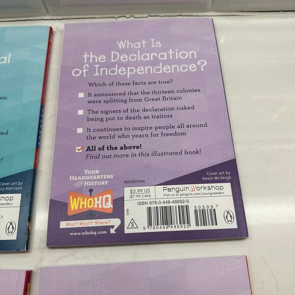 Children's Books Set of 4 What Is Series - Picture 9 of 11